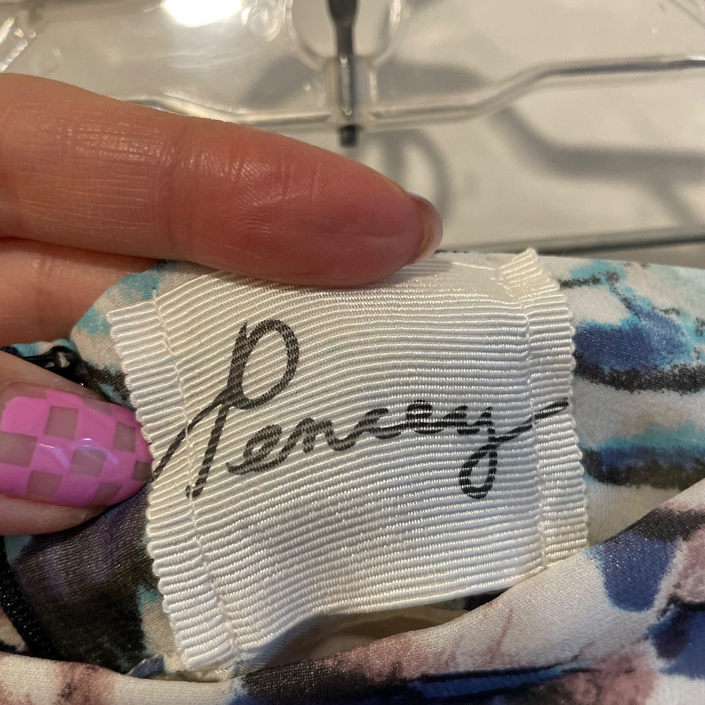 Pencey Feather-Print Long Silk Maxi Skirt - Picture 4 of 6